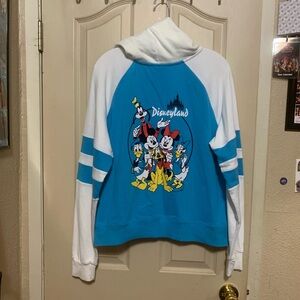 Disneyland Blue and White Hoodie